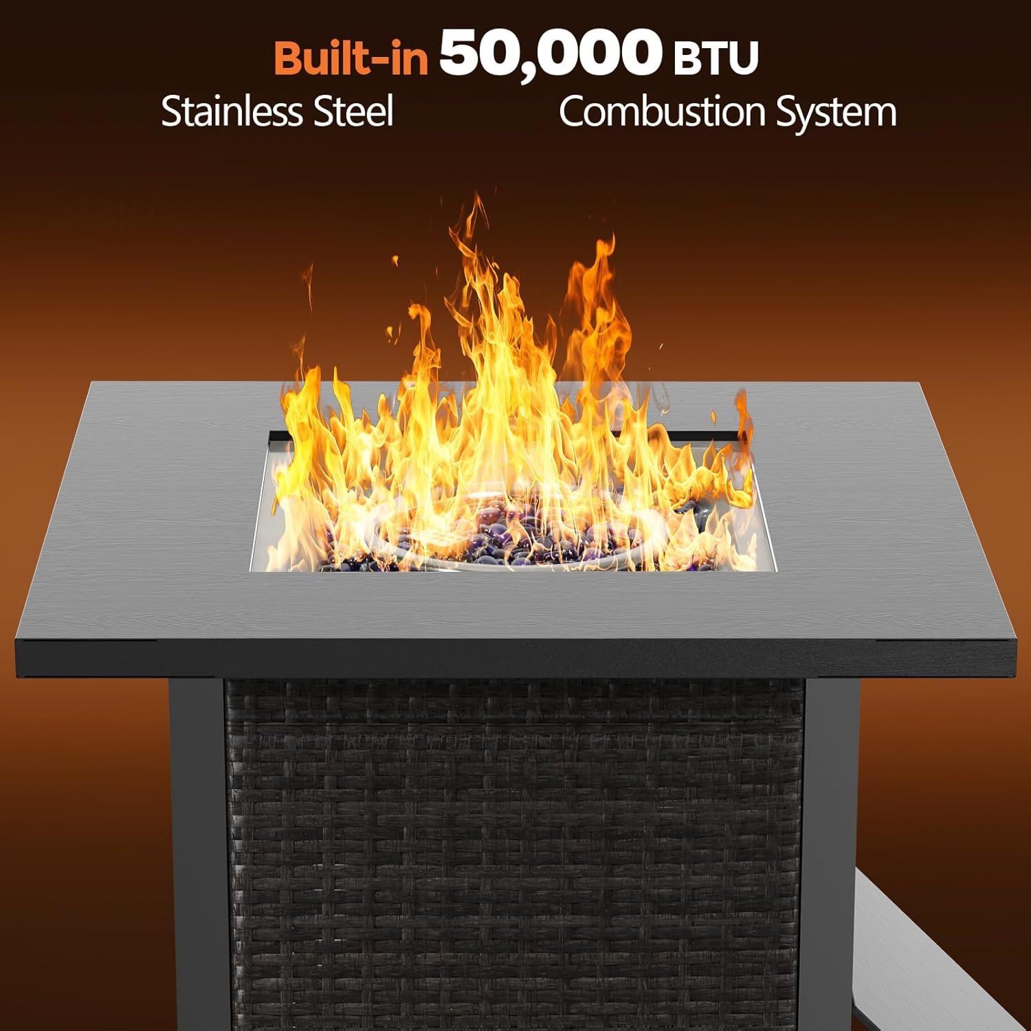 Cowsar 28" Propane Fire Pit Table