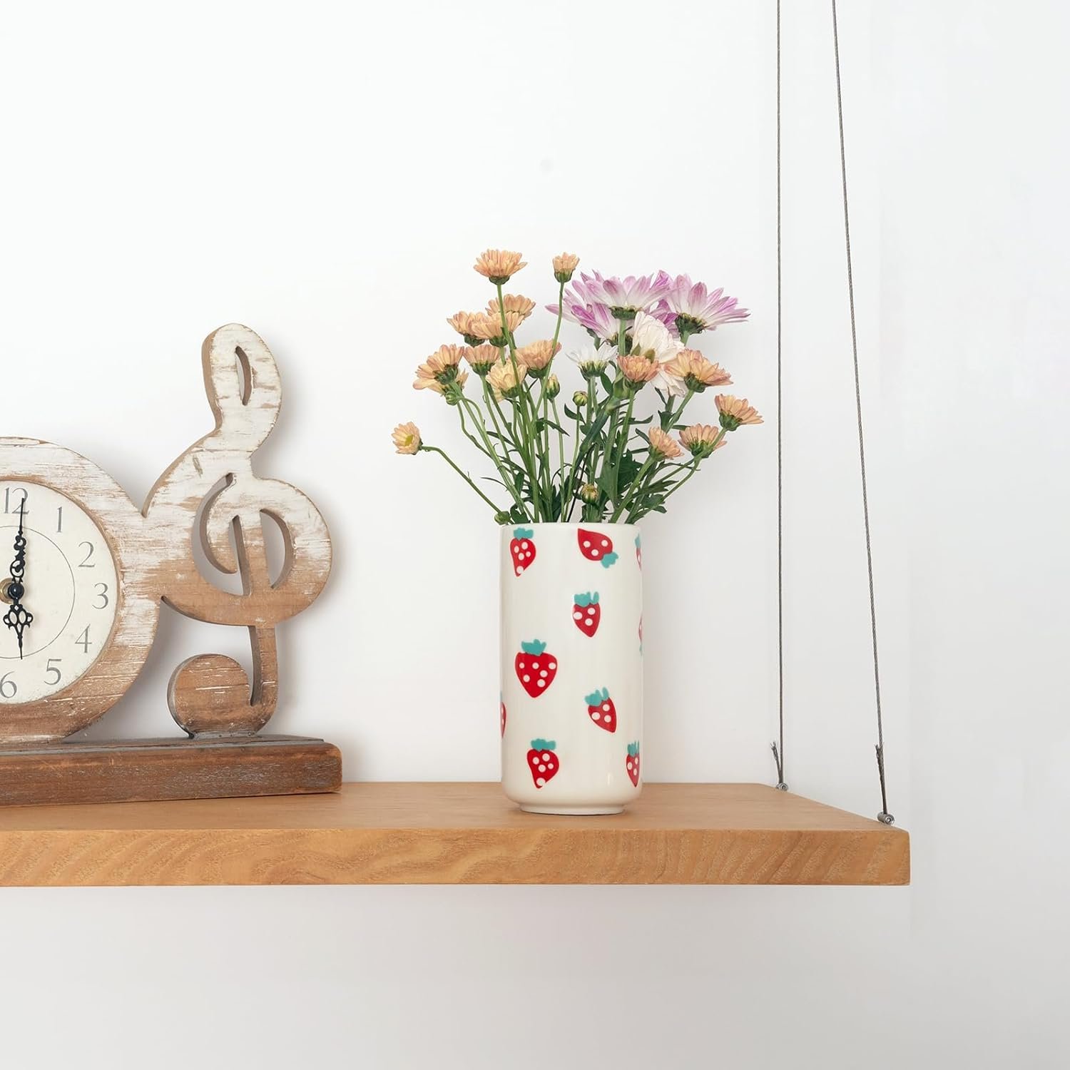 Cute Ceramic Strawberry Vase - Unique Decor