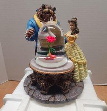 Disney Beauty and the Beast Snow Globe Light Up Rose Snow Globe in Original Box