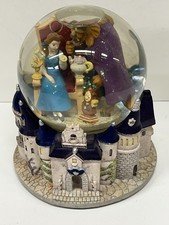 Disney Beauty and the Beast Snow Globe Music Box Plays Tale As Old As Time