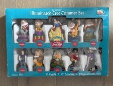 DISNEY CLASSIC SANTA'S BEST WALT DISNEY SNOW WHITE SEVEN DWARFS TREE TRIMMER SET