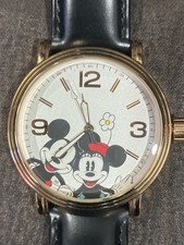Disney Men's Watch W001855 Mickey & Minnie Mouse Quartz 44mm -READ DESCRIPTION