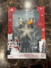 Disney Store Mickey & Minnie Mouse Light Up Tree Topper Christmas Holiday New!