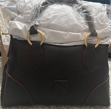 Dooney & Bourke Florentine Satchel 30 Orig Packaging $458 Black