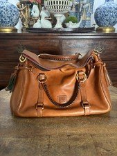 Dooney & Bourne Florentine Leather Large Satchel With Tassels