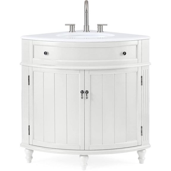 Tennant 24 Inch Corner Bathroom Vanity with Sink