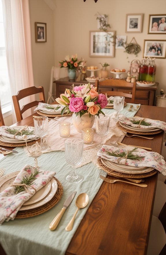 family style dining arrangement