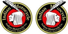 Fits Indian Motorcycle Gas Tank Decals 3" Round Springfield, Mass USA Set of 2