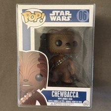 Funko Pop Chewbacca 06 Series 1 NEW Star Wars Ultra Rare Small Print W/Protect