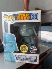 Funko Pop! Star Wars Holographic Darth Vader #33 GITD Dallas Comic Con Exclusive