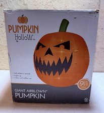 Gemmy AIRBLOWN Giant 9.5' Inflatable Pumpkin Halloween Menards Exclusive 2015