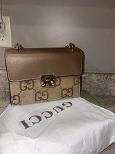 Gucci Vintage Leather Shoulder Bag Crossbody Brown Authentic, Pre-owned