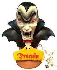 Halloween Dracula Head Lights Up Blow Mold Vintage Universal Monsters 1997