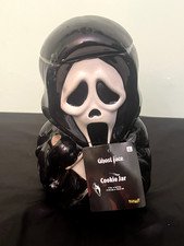 Halloween Ghost Face Scream Cookie Storage Jar Figurine New!