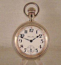 HAMILTON "946" 23j SILVER FILLED SWING-OUT OPEN FACE 18s RAILROAD POCKET WATCH
