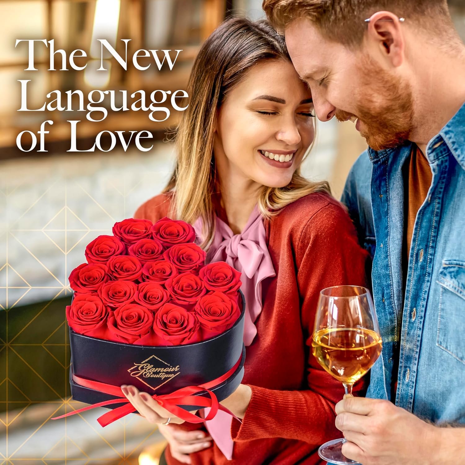 Heart Shape Box of Eternal Roses