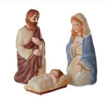 Holiday Time 28" Set of 3 Nativity Scene Lighted Blow Mold Yard Decor Mary Jesus
