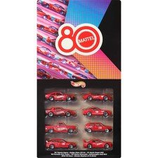 Hot Wheels Mattel 80th Toy Vehicle - 8pk