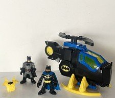 IMAGINEXT MATTEL DC SUPER FRIENDS BATMAN’S BATCOPTER W/2 POSEABLE BATMAN FIGURES