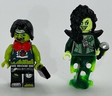 lego 2 halloween minifigures lot Zombie and witch