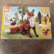LEGO Creator 3 in 1 Forest Animals: Red Fox 31154 Fox Squirrel Owl 667 Pieces
