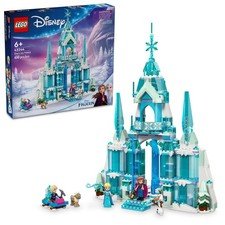 LEGO Disney Frozen Elsa’s Ice Palace Building Set for Kids, Princess Castle with