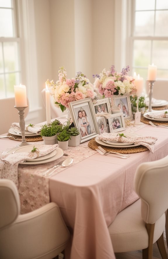 meaningful photo centerpiece creation