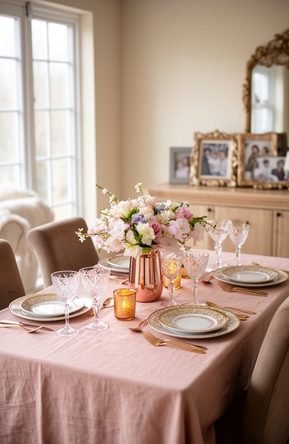 metallic elegance for celebration