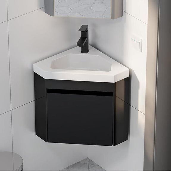 eclife 22 Corner Bathroom Vanity Sink Combo
