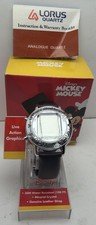 NEW Retired Disney Lorus Mickey Mouse Live Action Musical Melody Silver Watch