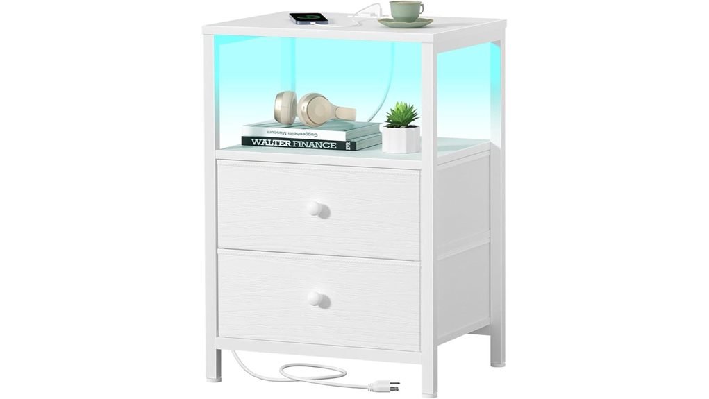 nightstand with usb charging