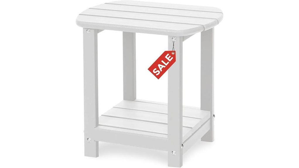 outdoor side table storage
