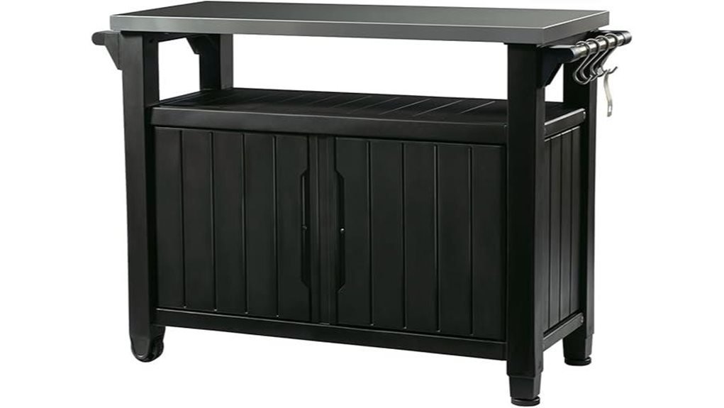 portable outdoor table storage