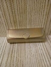 Purse Clutch Vintage Metal Gold Tone 7.5"by3" Hand Bag Made in Japan 1960's READ