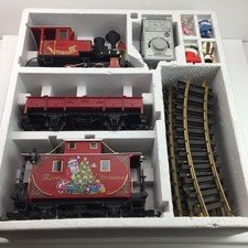 Rare Vintage LGB 72555 Red Merry Christmas Passenger Train Set Original Box