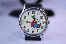 Rare Vintage Seiko by Lorus Backwards Goofy Glow in The Dark Disney Watch 1980