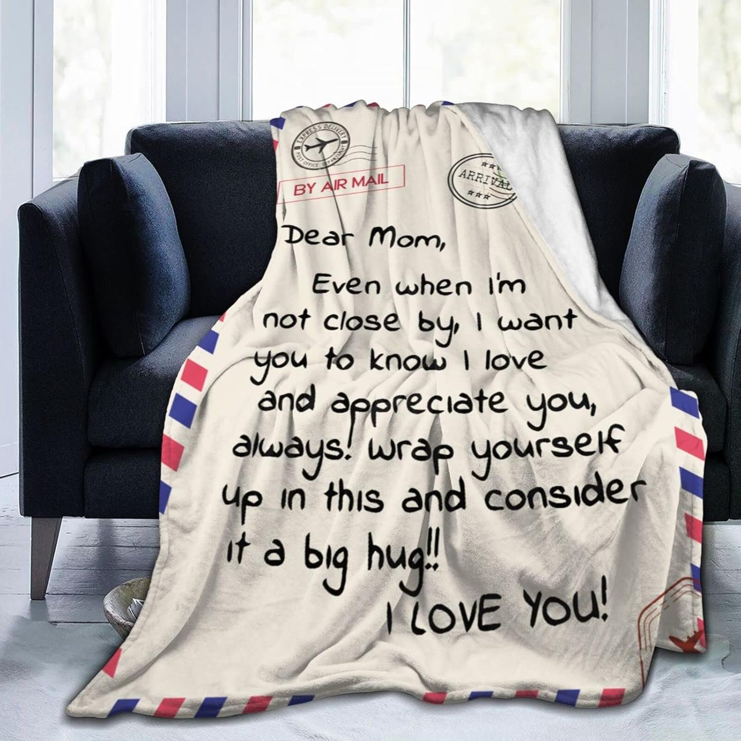 Soft Throw Blanket Gift for Mom