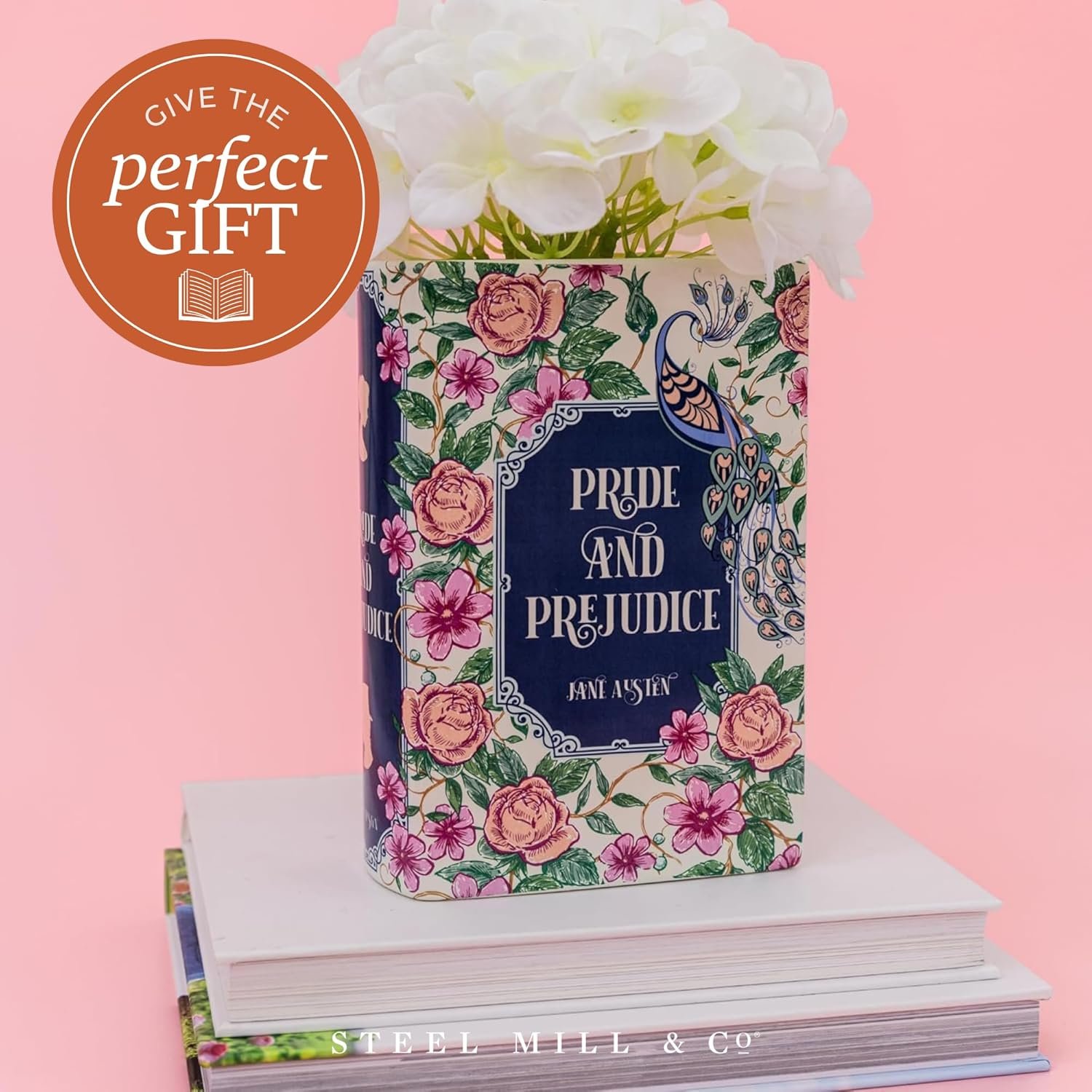 Steel Mill Book-Shaped Decorative Vase