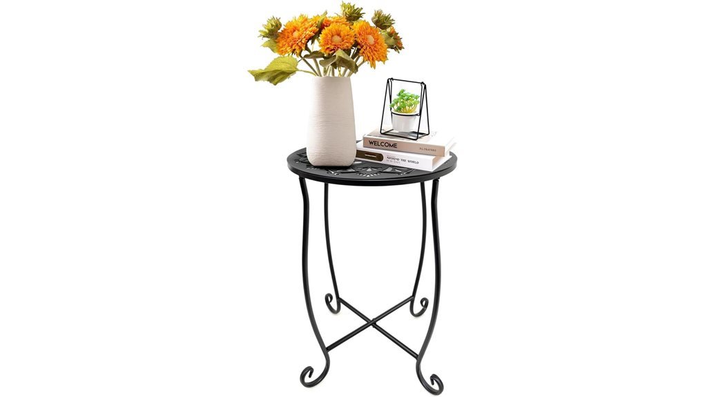 stylish compact metal table