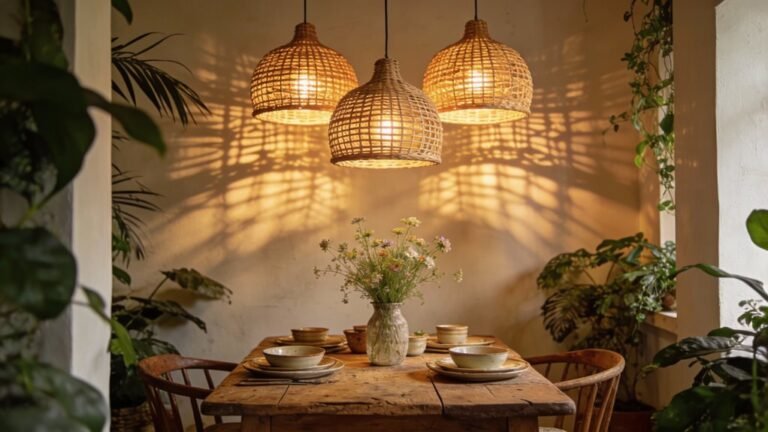 stylish rattan pendant lights