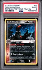 SWIRL PSA 2 2004 Team Rocket Returns Dark Houndoom Reverse Holo Foil 37/109