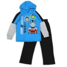 Thomas the Train Little Boys' Toddler 2pc Hooded Fleece Set Sodor Express