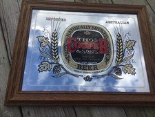 THOS COOPER & SONS Australian Beer Vintage Advertising Mirror
