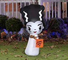 Universal Monsters Bride of Frankenstein Airblown Inflatable 3.5FT Lights Up NIB