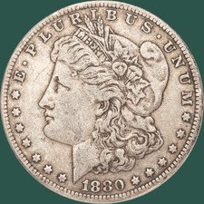 VF Coin - 1880 O Morgan Silver Dollar New Orleans US Coin