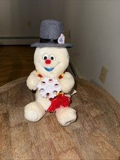 VIDEO Rare 2010 Gemmy Animated Frosty The Snowman Light up Snowflake FULLY WORKS