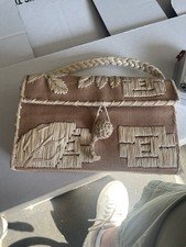 Vintage 1940'S Japanese Raffia Box Bag