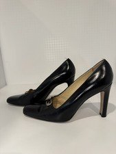 VINTAGE 1990s Gucci Black Patent Leather Pumps, Size 9