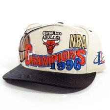 Vintage 1996 Chicago Bulls NBA Champions Snapback Hat - Worn Once