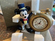 Vintage 90’s Disney Mickey Mouse Seiko Desk Table Clock In Box